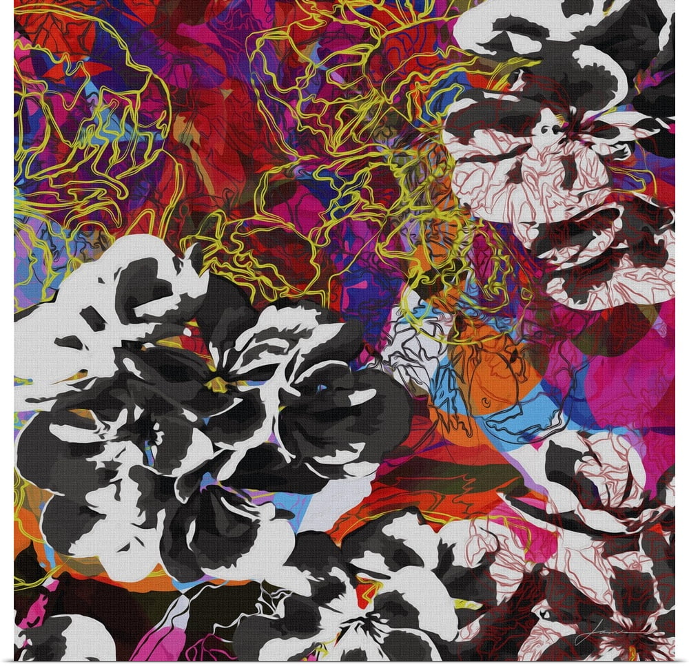 Great BIG Canvas "Trace Elements IV" Art Print 16x16