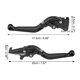 thumbnail image 4 of Palancas de embrague de freno Unique Bargains ajustables para Honda PCX125 JK05 2021 negro, 4 of 7
