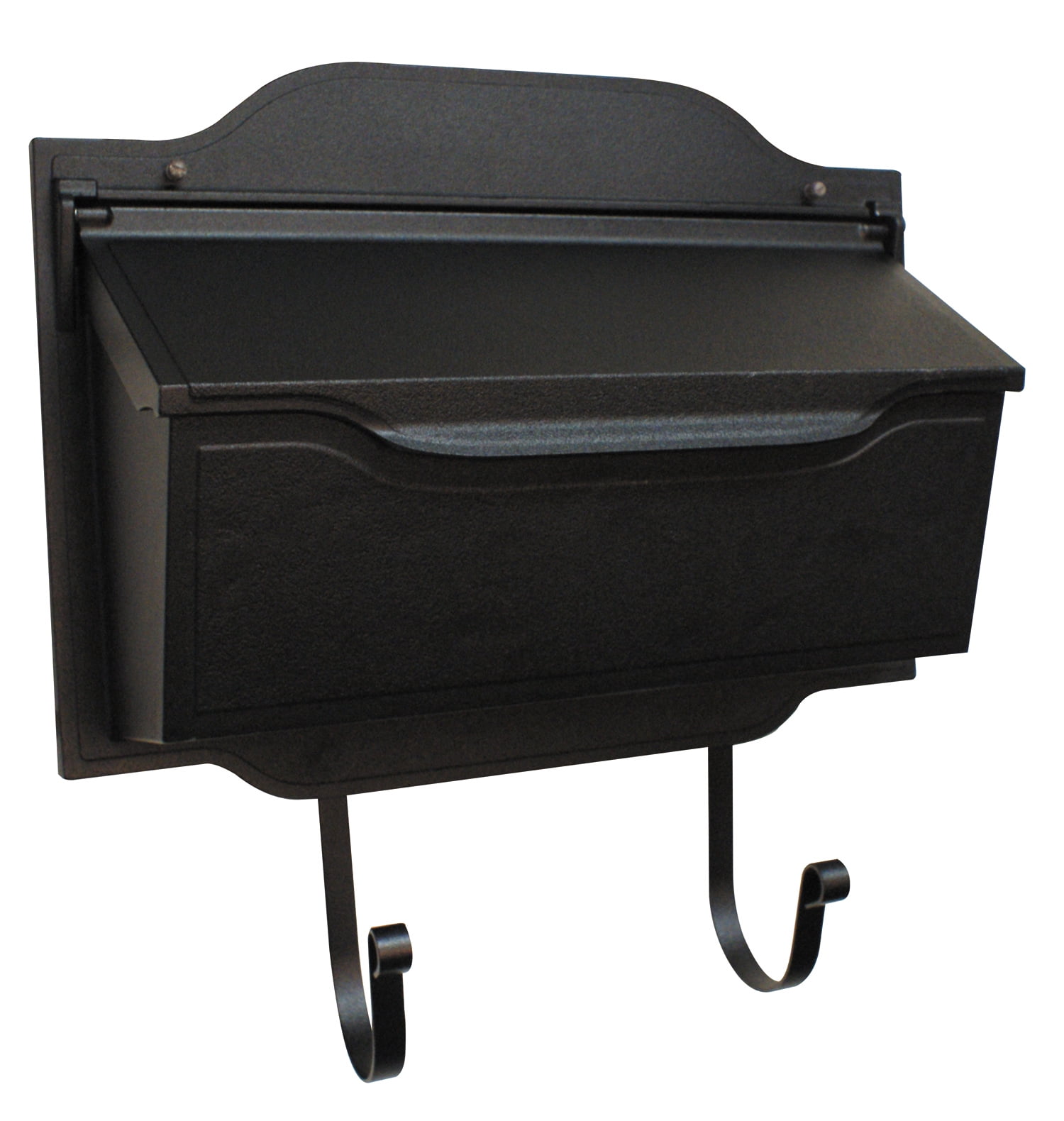 SHC1002BLK Contemporary Horizontal Mailbox Residential Aluminum Wall