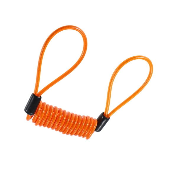 Disk Brake Lock Motorcycle Alarm Disc Lock Security Reminder Cable Tool for Scooter Bike Orange