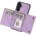 thumbnail image 6 of for Samsung Galaxy A14 Crossbody Wallet Case for Women, Bling Glitter PU Leather Phone Case with RFID Blocking Card Holder Cover for Samsung Galaxy A14 4G/ 5G SZ Purple, 6 of 16
