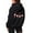 Black, variant on Christmas Gnome Hoodies for Women 2025 Long Sleeve Zip Up Graphic Hooded Sweatshirt with Pockets Jacket Coat