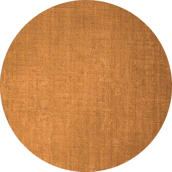 Ahgly Company Indoor Round Oriental Orange Industrial Area Rugs, 3' Round