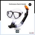 thumbnail image 4 of Dolfino Pro Pinnacle Adult Mask and Snorkel Combo Set - Black, 4 of 6