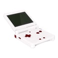 thumbnail image 4 of eXtremeRate Scarlet Red Custom Full Set Buttons for Gameboy Advance SP, Replacement A B L R Button Power On Off Volume Button D-pad Key for GBA SP Console - Console NOT Included, 4 of 7