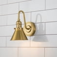 thumbnail image 4 of Lucas McKearn Provence 1-light Metal Bath Vanity Light in Aged Brass, 4 of 4