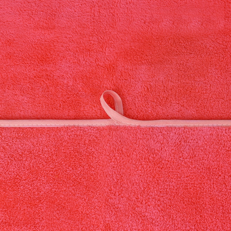 JML Large Bath Towels with Hanging Loop, 6 Pack, 30"x60", Watermelon Red, 350GSM, Soft, Absorbent, Microfiber Towel Quick Drying, Lint-free, No Fading