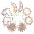 thumbnail image 2 of 8pcs Girl Flower Barrettes Women Flower Hairpins Decorative Hair Clips, 2 of 10