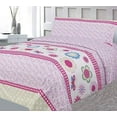 thumbnail image 3 of Sapphire Home 3 Piece Twin Size Sheet Set with Fitted, Flat and 1 Pillow Case, Girls Teens Kids Bedding Sheet Set Cover, Horse Pony, Pink Yellow, Sheet, T, Horse Princess, 3 of 11