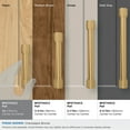 thumbnail image 3 of Amerock Faraday 3 inch (76mm) Center-to-Center Champagne Bronze Cabinet Pull, 3 of 6