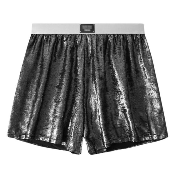 SJLDQY Men's Underwear Boxer Briefs Shiny Casual Graphic Sports Boxer Briefs for Men Soft Breathable Athletic Boxer Shorts for Men