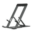 thumbnail image 1 of Portable Foldable Aluminum Alloy Phone Stand, Non-Slip Rubber Pad, Lightweight Sturdy, For Desk/Table, Fits Phones/Tablets, 1 of 6