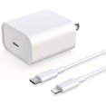 thumbnail image 2 of Adaptador De Cargador Rápido De Pared USB C De 20 W PD Con 1 Paquete De Cable De 3.2 Pies Con Interfaz Para Tipo C A Interfaz Para Cable De Carga Apple Compatible Con IPhone 14 13 12 11 Pro Max XR XS, 2 of 4