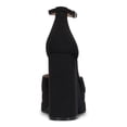 thumbnail image 2 of INC Womens Black 1-1/2" Platform Cushioned Ankle Strap Goring Arya Square Toe Block Heel Buckle Heeled Sandal 7 M, 2 of 4