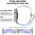 thumbnail image 2 of XiHAMA Braided Stretchy Band Compatible with Apple Watch Bands 38 40 41 42 44 45 46 49mm Women Men, Soft Nylon Solo Loop Magnetic Sport Strap Compatible for iWatch Series10 9 8 7 6 5 4 3 2 1 SE Ultra, 2 of 8