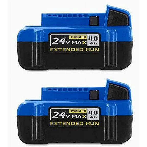 Kobalt 24-Volt Max 2-Pack 4 Amp-Hour; 4 Amp-Hour Lithium Power Tool Battery