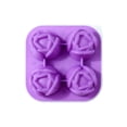 thumbnail image 2 of Moldes De Silicona Para Cubitos De Hielo Molde de silicona morado con forma de flor para cubitos de hielo,ideal para helados,paletas y gelatina (1 pieza). Rkxzt, 2 of 9