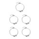 thumbnail image 2 of Sonducket Anklets Stylish Silver Alloy Leaf Foot Trendy Chains Gifts Valentines Day Jewelry Bracelets Universal for Women Teen Girls Plata 5piezas, 2 of 6
