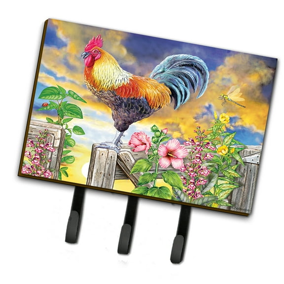 Rooster Barnyard Morning Leash or Key Holder