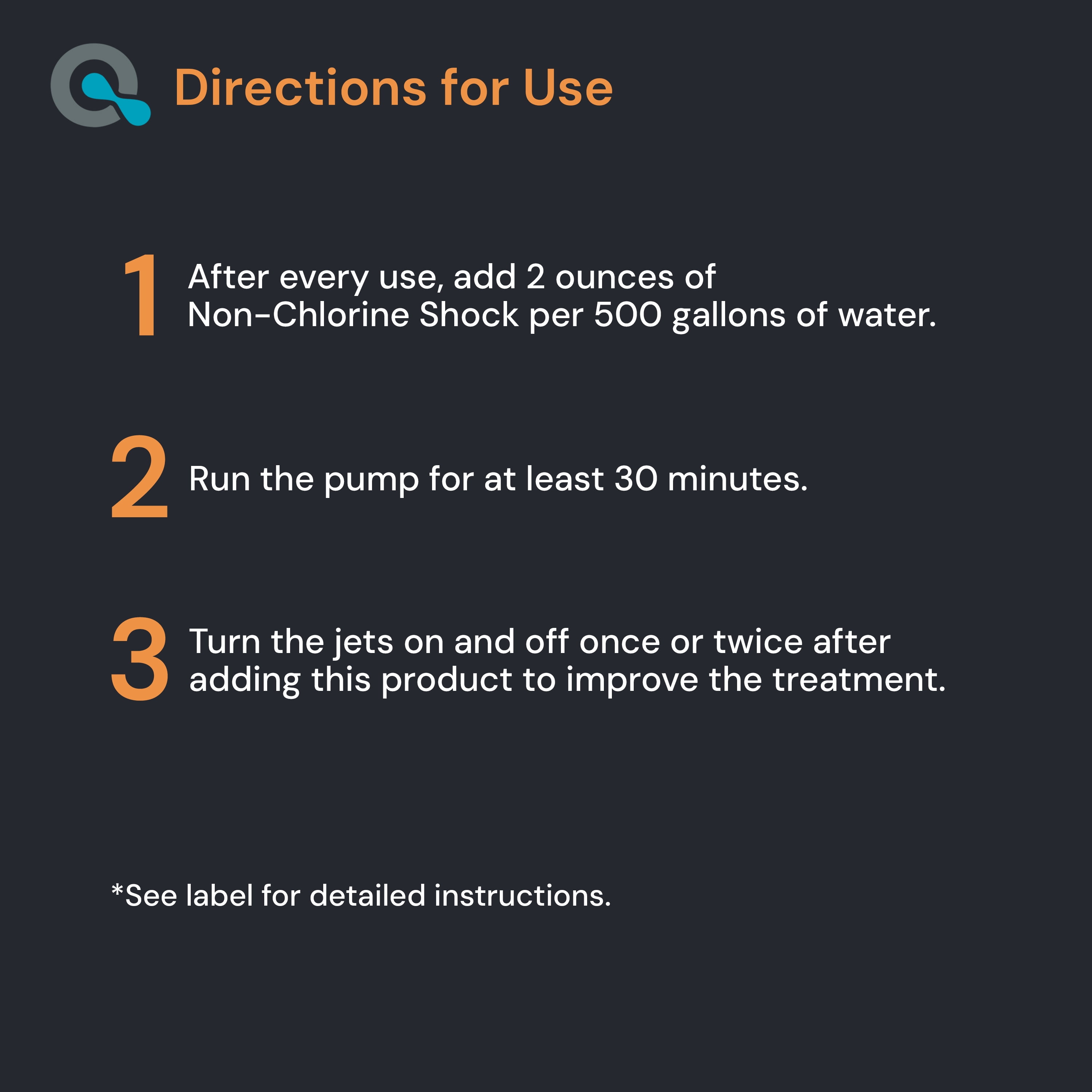 AquaDoc Non-Chlorine Spa Shock - Chlorine-Free Hot Tub Treatment & Oxidizer - 32oz