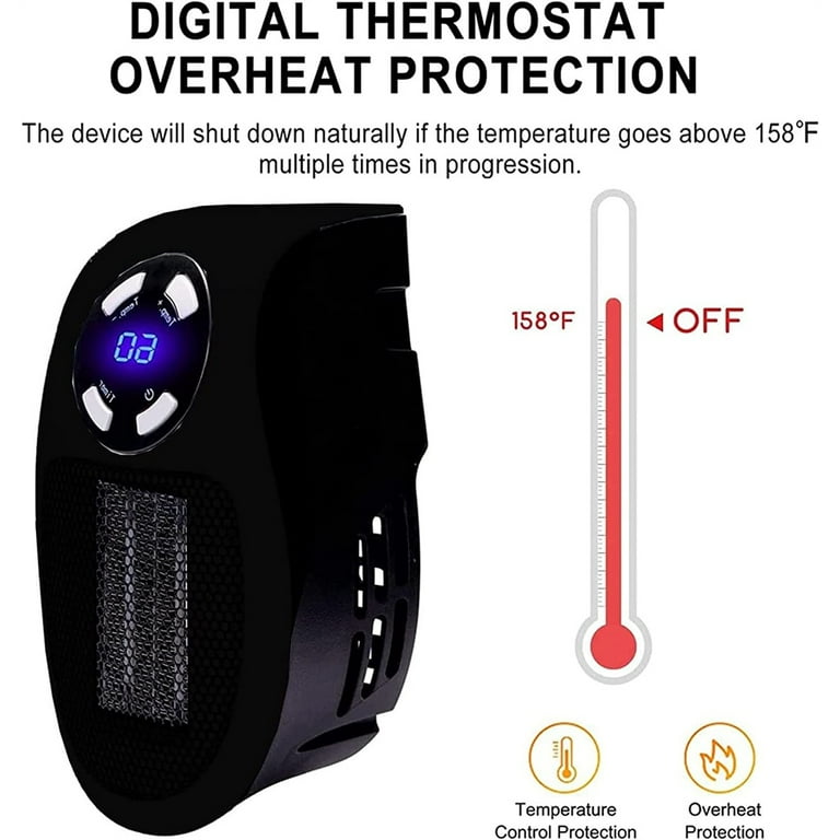 Small heater 2024 with digital thermostat