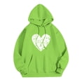 thumbnail image 3 of WEAIXIMIUNG Sweat à Fermeture Éclair pour Femmes Grande Taille Imprimé Cœur de la Saint-Valentin Manches Longues Col Rond avec Poche, 3 of 3