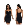 thumbnail image 2 of Michellecmm  Women Mini Cami Dress Sleeveless Open Back Split Hem Lace Trim Dress, 2 of 9
