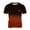 Brick Red, variant on Men's Summer Casual Sport T-Shirt 3D Digital Print, Gradient Color, Lightweight Flat Cloth, Suitable for Workouts & Errands