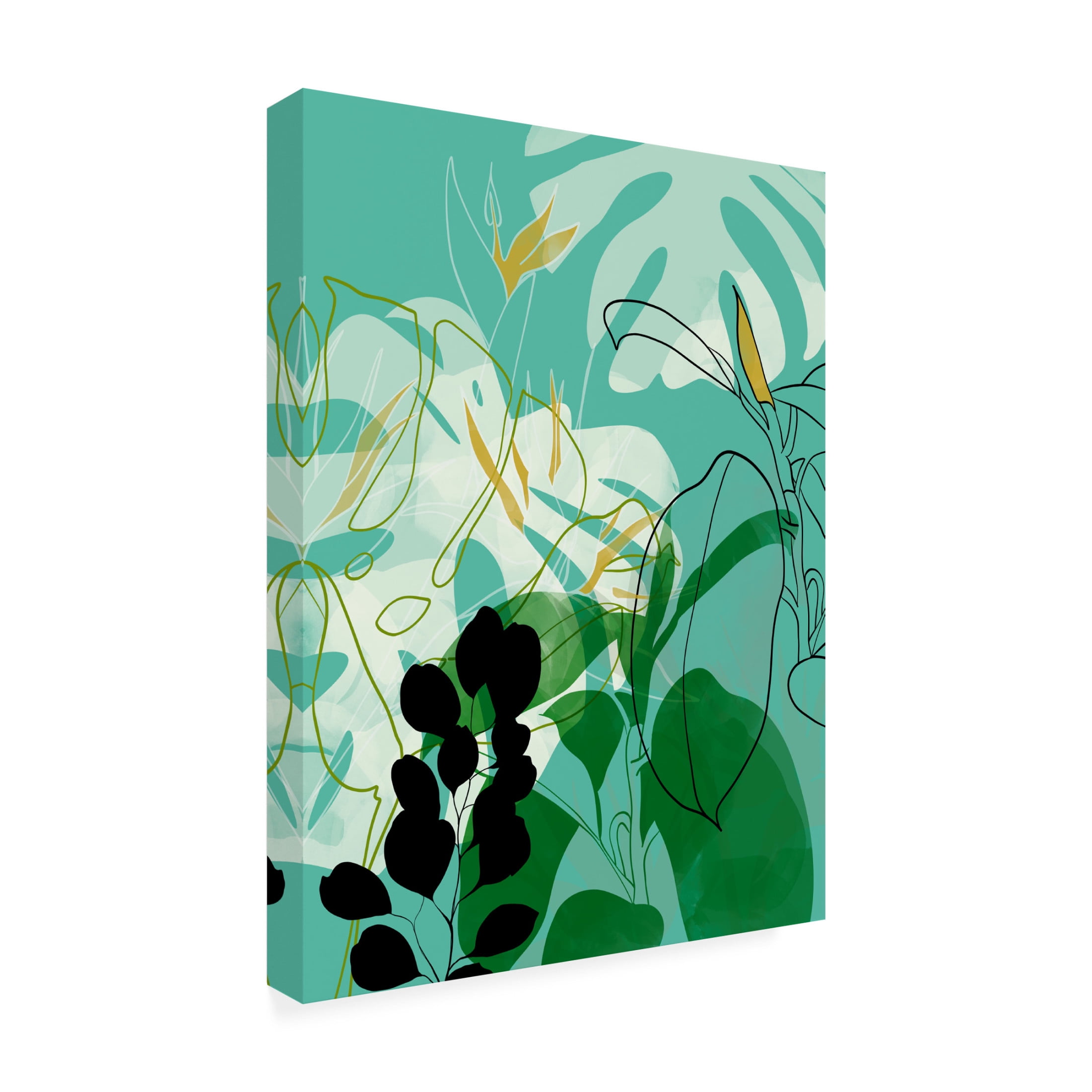 Trademark Fine Art Ana Rut Bre Leaves 26 Canvas Wall Art