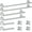 Brushed Nickel, variant on 10 Pieces Polished Chrome Bathroom Hardware Set - Includes 24 inch Towel Bar, Robe Hook, Toilet Paper Holder, Stainless Steel Bathroom Accessories Set for Bathroom Wall Mounted