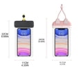 thumbnail image 1 of IPX8 Waterproof Cell Phone Pouch with Neck Lanyard Underwater Universal for Case Phone Clear Dry Bag for Beach Pool Swim White and pink, 1 of 1