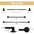 thumbnail image 5 of Turquoize 2 Pack Adjustable Magnetic Curtain Rods 16 to 28 inch Multi-Use for Iron and Steel Place with Upgraded Rotating Head, Black, 5 of 11