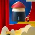 thumbnail image 2 of Cartoon Trash Can Tabletop Plastic Dustbin 0.4 Gal (2L) Desk Cosmetic Trash Bin, 2 of 10