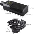 thumbnail image 4 of Condenser Mic,Large Diaphragm Cardioid Condenser Microphone Unidirectional Mic with Shock Mount Cable for Gaming Podcasting Recording, 4 of 8