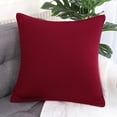 thumbnail image 2 of Unique Bargains Housse de Coussin Décorative 18'x18 Pieds en Spandex Extensible pour Canapé, Rouge, 2 of 8