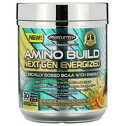 Muscletech Amino Build Next Gen Energized, Orange Mango Cooler, 10.09 oz (286 g)