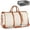 Beige, variant on Garment Duffle Bags for Travel, Convertible Carry  Garment Bag for Women, Large PU Leather Foldable Travel Bag with Shoe Pouch, 2 in 1  Suitcase Dress Suit Travel Bags,
