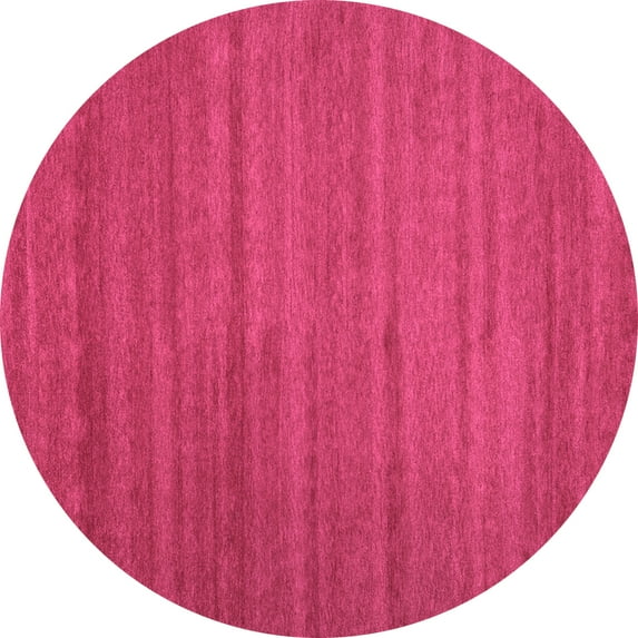 Ahgly Company Indoor Round Abstract Purple Contemporary Area Rugs, 6' Round