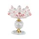 thumbnail image 2 of Portavelas de cristal transparente de loto, candelero con Base de cristal para decoración de comedor en casa Rojo, 2 of 9
