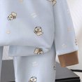 thumbnail image 6 of CAUYDY 24M 2T 3T 4T 5T Baby Girls Sleepers Child Clothing Soft Long Sleeve Top Elastic Pants 2PCS Set Toddler Pjs Little Kids Outfits for Girl Fall Winter Sizes 3-4 Years,Brown, 6 of 7