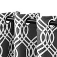 thumbnail image 2 of Superior Ribbon Blackout Curtains, Grommet Header, Set of 2, 52" x 108", Gray, 2 of 6