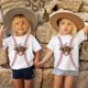 thumbnail image 4 of Gibobby Camisa&nbsp;Vaquera Blusa Camiseta Tops Casual Béisbol 3D Impresiones Niño Niñas Niños Imprimir Adolescente Niños Ropa Niñas Traje Tops （Morado， 10-12 Años), 4 of 5