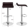 thumbnail image 2 of Patiojoy 4-Piece Pub Swivel Barstool Height Adjustable Square Pub Chairs with Footrest, 2 of 6
