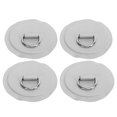 thumbnail image 1 of Acouto D Ring Patch 4pcs Stainless Steel PVC D Ring Patches For Paddle Board With 11.8in Anchor Rope Grey Paddleboard Canoe Rafting Accessories, 1 of 8