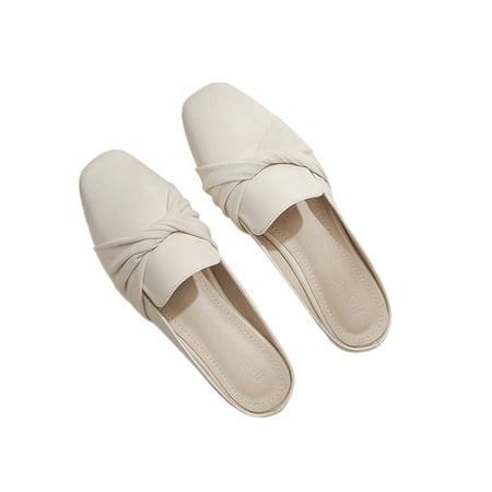 

Zodanni Lady Nonslip Closed Toe Slippers Beach Lightweight Mules Slides