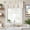 Grey, ginger yellow, variant on Light Blue Grey Botanical Farmhouse Short Window Curtain Valances, Spring Floral Summer Farmhouse Rod Pocket Kitchen Valances for Living Room Bedroom Bathroom Cafe 42" x 18"