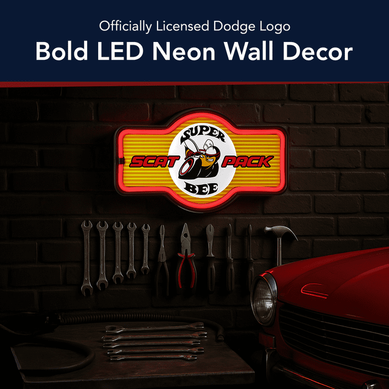 American Art Decor Super Bee Scat Pack LED Sign - Walmart.com