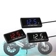 thumbnail image 2 of SHISUYAN Car Digital Voltmeter 12V Volt Meter Indicator Gauge with LED Display Waterproof for Cart Motorcycle, 2 of 9