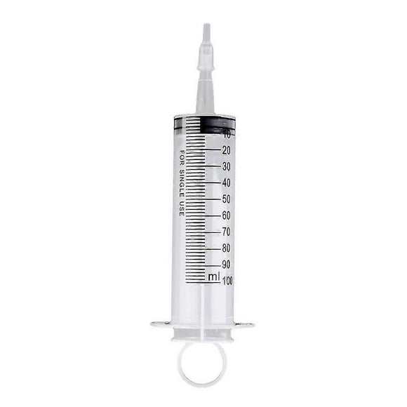 100ml Plastic Enemator Hydroponics Nutrient Sterile Measuring Syringe Injector Qinhai