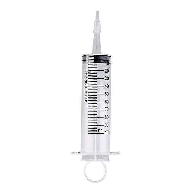 100ml Plastic Enemator Hydroponics Nutrient Sterile Measuring Syringe Injector Qinhai